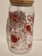Glas met rietje en bamboe deksel, Ophalen of Verzenden, Nieuw