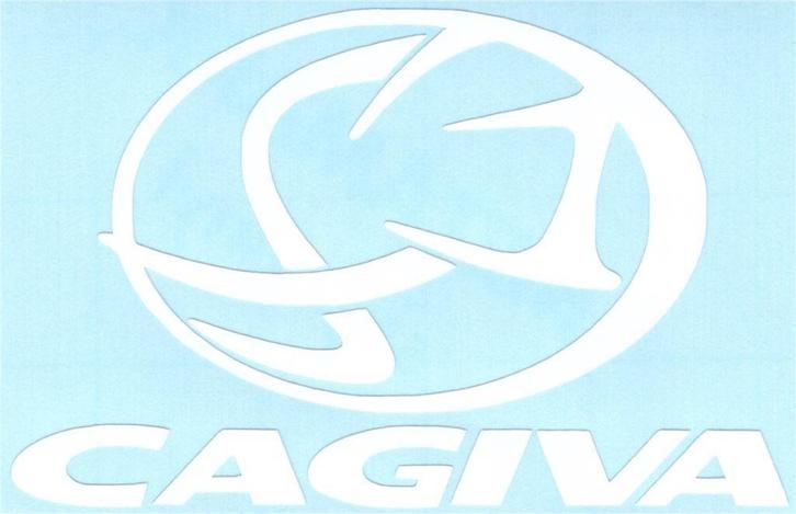 Cagiva sticker #17, Motoren, Accessoires | Stickers, Verzenden