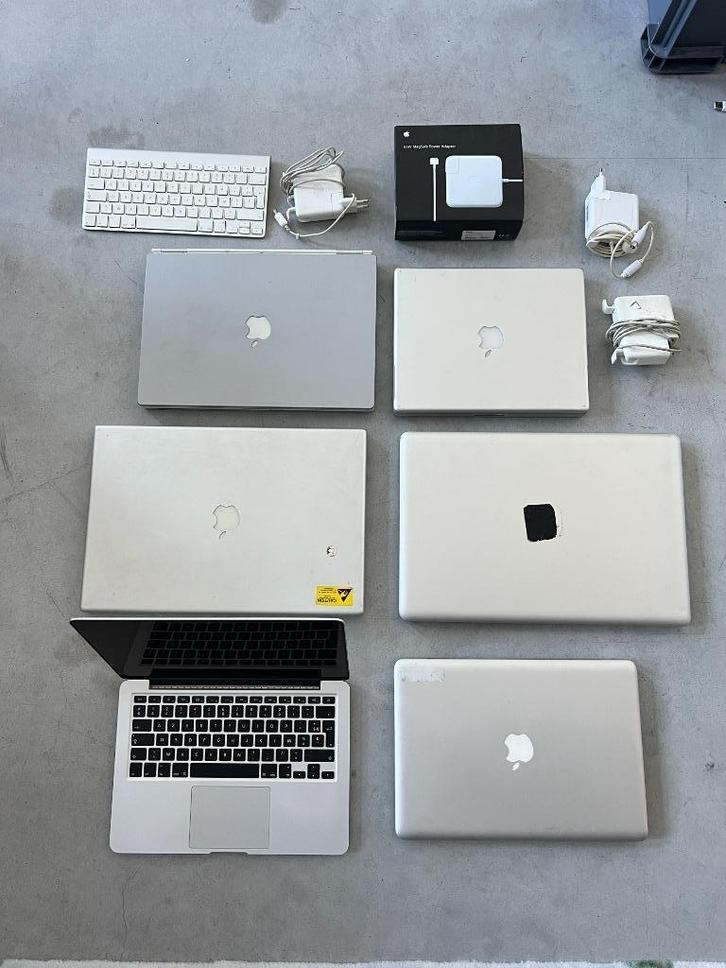 6 stuks Apple Macbook, Computers en Software, Apple Macbooks, Gebruikt, Overige modellen, Overige groottes, Ophalen