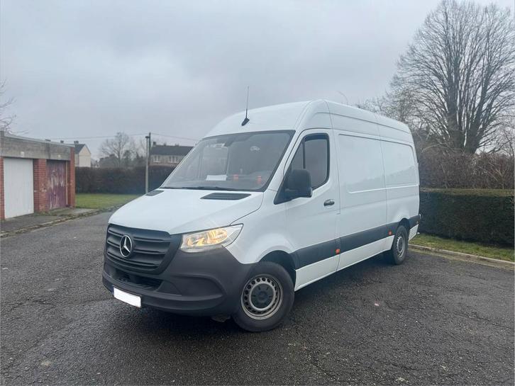 Mercedes-Benz Sprinter 2021, Auto's, Mercedes-Benz, Particulier, Achteruitrijcamera, Diesel, Euro 6, Automaat, Wit, Zwart, Achterwielaandrijving