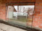 Gratis, grote stukken dubbel glas, Ophalen, Gevelraam of Ruit, 160 cm of meer, Zo goed als nieuw