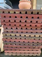 Rubber terrastegels, Tuin en Terras, Tegels en Klinkers, Gebruikt, Rubber, Terrastegels, 5 tot 10 m²