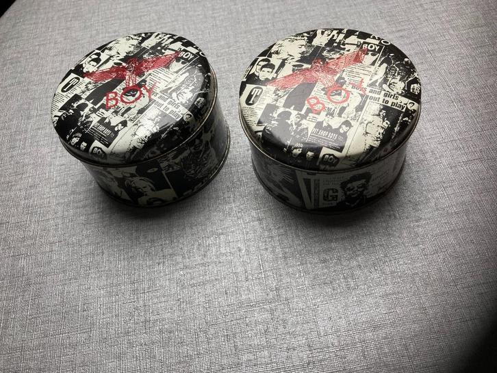 BLIKKEN BUSSEN BAD BOY, Verzamelen, Blikken, Gebruikt, Ophalen of Verzenden