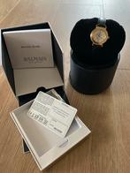 Balmain dameshorloge goudkleur met lederen band, Handtassen en Accessoires, Horloges | Dames, Overige materialen, Leer, Polshorloge