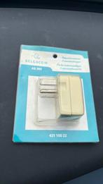 Tussenstekker 2 aansluitingen, Doe-het-zelf en Bouw, Elektriciteit en Kabels, Ophalen of Verzenden, Nieuw, Stekker