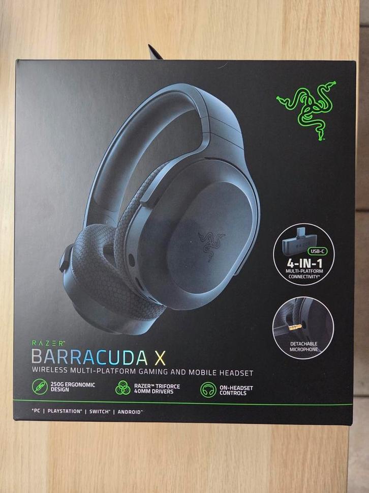 Razer Barracuda X, draadloze headset, multi-platform, Computers en Software, Headsets, Zo goed als nieuw, Ophalen
