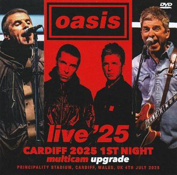 DVD OASIS - Live Cardiff 2025 - 1e avond beschikbaar voor biedingen