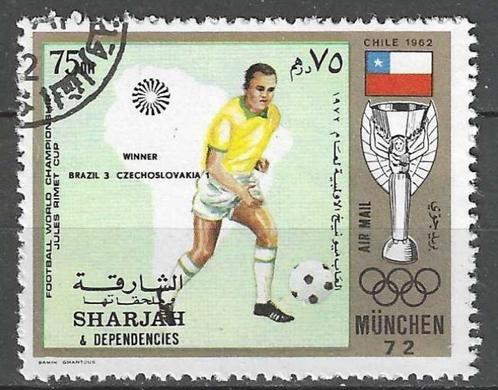 Sharjah 1972 - Michel 1148 - Wereldbeker Voetbal (ST), Postzegels en Munten, Postzegels | Azië, Gestempeld, Verzenden