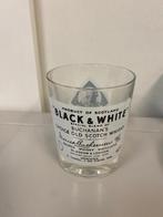 Vintage whiskyglas Black & White Buchanan's Glasgow London, Ophalen of Verzenden, Zo goed als nieuw, Borrel- of Shotglas