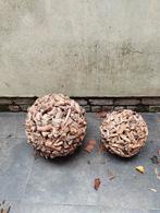 Heksenbol gerecycleerd hout diameter 38 cm en 28 cm, Ophalen, Zo goed als nieuw, Hout, Overige typen