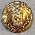 Goudkleurige knoop van de Belgische Garde Champetre, Verzamelen, Ophalen of Verzenden, Embleem of Badge