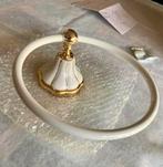 Lotus design Gold plated Handdoekring verguld metal keramiek, Huis en Inrichting, Badkamer | Badtextiel en Accessoires, Nieuw