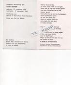 overleden kind sandra roten, Verzamelen, Bidprentjes en Rouwkaarten, Verzenden, Bidprentje