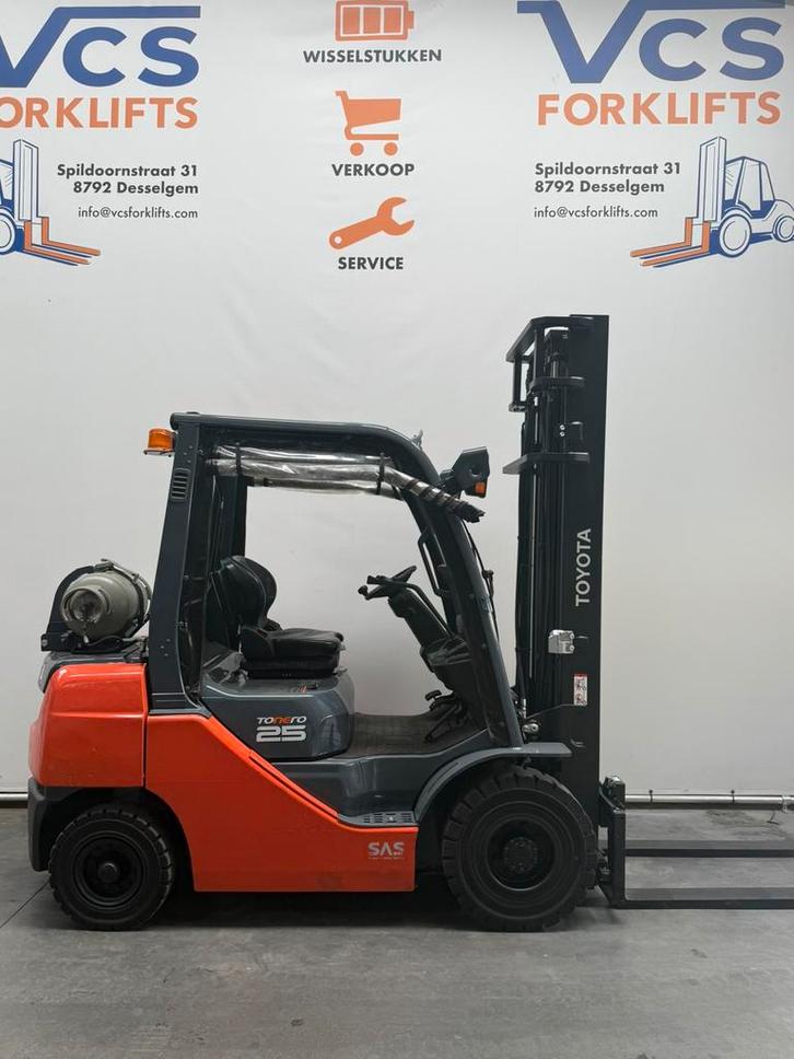 TOYOTA HEFTRUCK 2,5Ton demo 751 uren + garantie, Zakelijke goederen, Machines en Bouw | Heftrucks en Intern transport, Heftruck