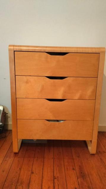 Commode vintage Ikea d'Ehlen Johansson, 3 ou 4 tiroirs, 25 à 50 cm, Enlèvement, Utilisé