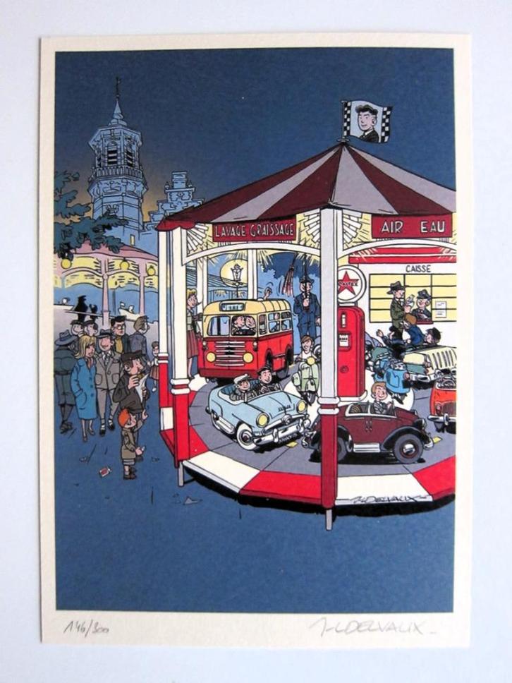 Ex Libris de Jean-Luc Delvaux numéroté et signé TBE, Livres, BD, Neuf, Une BD, Enlèvement ou Envoi