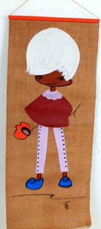 décoration de chambre d'enfant : Peinture sur toile de lin, Enlèvement ou Envoi, Comme neuf, Décoration murale