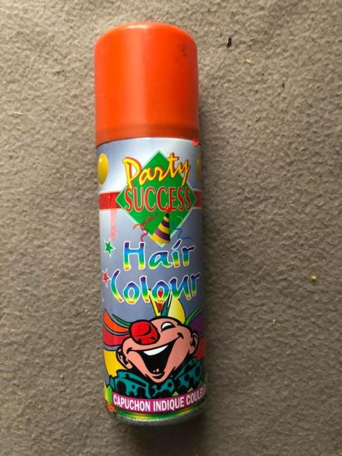 Haarkleurspray oranje 125ml 1=€2,5, 5=€10, Hobby en Vrije tijd, Feestartikelen, Nieuw, Schmink, Ophalen of Verzenden