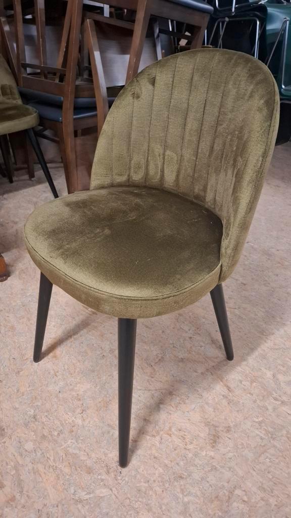 12 velvet velours retro horeca cocktail stoel ZGAN partij, Huis en Inrichting, Stoelen, Zo goed als nieuw, Stof, Ophalen of Verzenden