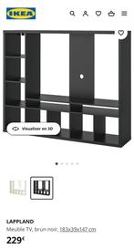 Meuble tv brun/ noir IKEA, 150 à 200 cm, 25 à 50 cm, 150 à 200 cm, Moderne