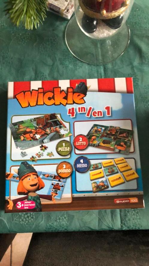 Spellendoos Wickie 4 in 1, Kinderen en Baby's, Speelgoed | Educatief en Creatief, Zo goed als nieuw, Puzzelen, Ontdekken, Ophalen