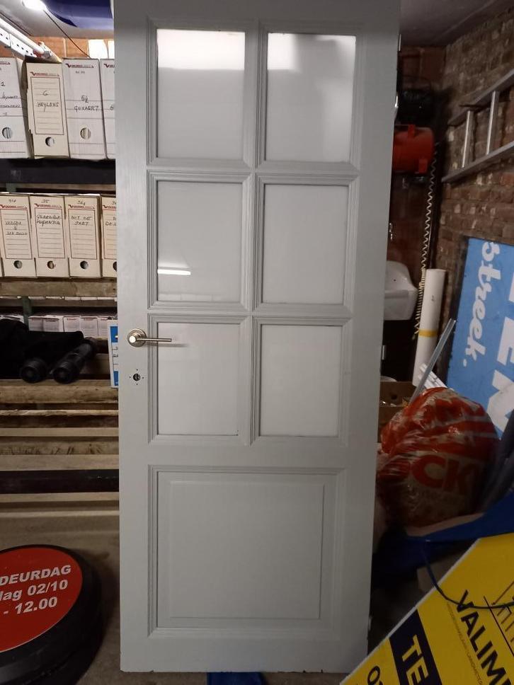 deur, Doe-het-zelf en Bouw, Deuren en Vliegenramen, Gebruikt, Binnendeur, 200 tot 215 cm, Minder dan 80 cm, Hout, Ophalen