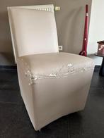 Stoelen - leer beige, Ophalen, Gebruikt, Overige kleuren, Leer