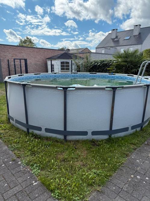 Bestway steel pro zwembad 427x122cm, Tuin en Terras, Zwembaden, Zo goed als nieuw, Opzetzwembad, 120 cm of meer, 400 cm of meer