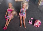 2x Barbie (Steffy) met baby, Kinderen en Baby's, Ophalen of Verzenden, Zo goed als nieuw, Babypop