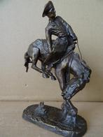 Bronzen beeld Frederic Remington beeld The outlaw 16cm, Antiek en Kunst, Ophalen of Verzenden