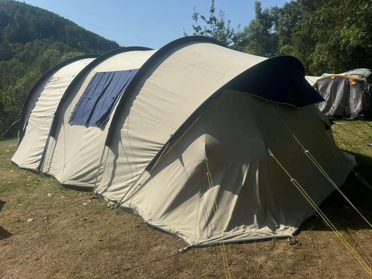 Katoenen tunneltent 6 personen, Caravans en Kamperen, Tenten, tot en met 6, Gebruikt, Ophalen