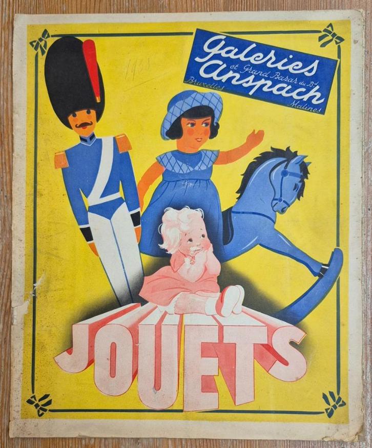 Oude catalogus speelgoed Galeries Anspach 1938 Jouets, Antiek en Kunst, Antiek | Speelgoed, Ophalen of Verzenden