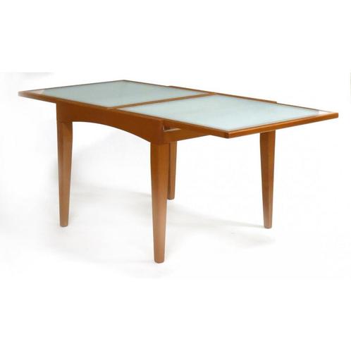 Table à manger italienne moderne avec plateau en verre. Fabr, Maison & Meubles, Tables | Tables à manger, Comme neuf, Verre, Enlèvement ou Envoi