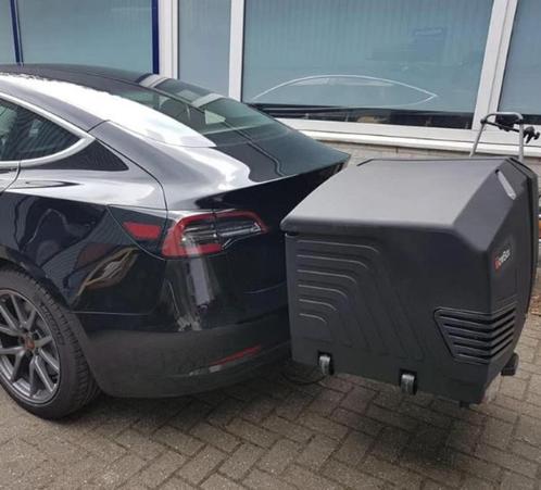 Trekhaak V3 zwarte bagagebox voor verhuur, Auto diversen, Dakkoffers, Zo goed als nieuw, Ophalen of Verzenden