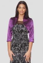 paarse bolero satijn maat 32, 34, 36, Ophalen of Verzenden, Nieuw, Paars, Overige typen