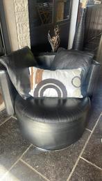 Fauteuil cuir château d’ax noir, Gebruikt, Leer