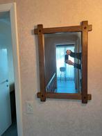 Spiegel met massief eiken omranding. Zeer goede staat., Ophalen of Verzenden, Rechthoekig, 50 tot 100 cm, Minder dan 100 cm