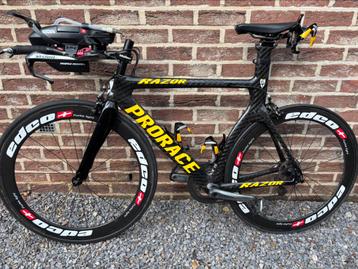Prorace full aero triathlonfiets te koop beschikbaar voor biedingen