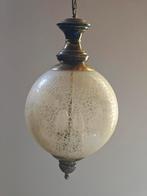 Antieke vintage hanglamp jaren '60, Ophalen, Zo goed als nieuw, Glas, Antiek