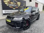 Land Rover Range Rover Sport SVR 5.0 V8 carbon LICHTE VRACHT, SUV ou Tout-terrain, Carnet d'entretien, Range Rover (sport), Noir