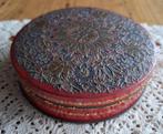 Oud brocante Droste chocolade blikje met bloemen motief, Verzamelen, Ophalen of Verzenden, Gebruikt, Overige, Droste