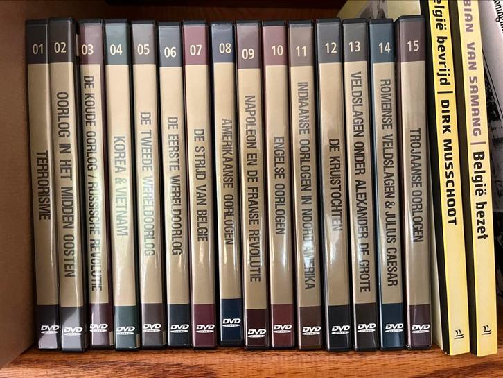 Historische oorlogen : 15 DVD’s & magazines, Cd's en Dvd's, Dvd's | Documentaire en Educatief, Zo goed als nieuw, Ophalen