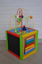 Houten speelkubus activiteiten kubus speelgoed kleuter, Kinderen en Baby's, Ophalen of Verzenden, Gebruikt