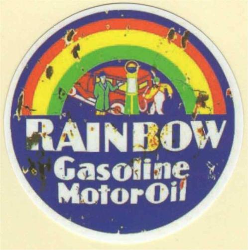 Rainbow Gasoline Motoroil sticker, Motoren, Accessoires | Stickers, Verzenden