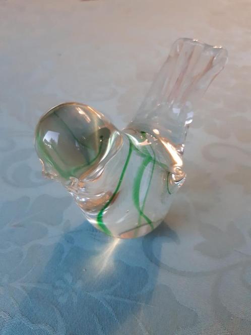 Oiseau décoratif - verre, Antiek en Kunst, Antiek | Glaswerk en Kristal, Ophalen of Verzenden