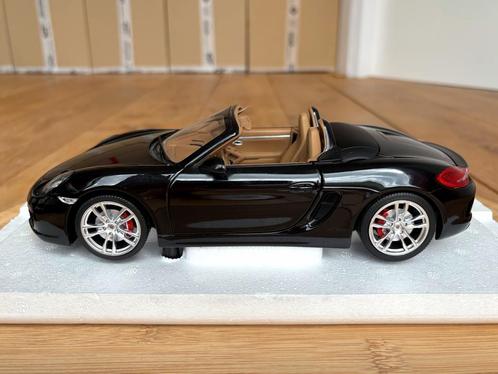 SUMMER DEAL Porsche Boxster S 981 zwart 1:18 Minichamps, Hobby en Vrije tijd, Modelauto's | 1:18, Zo goed als nieuw, Auto, MiniChamps