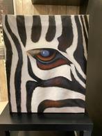 Schilderij zebra, Comme neuf, Enlèvement