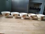 5 Boch kommen met bloemenmotief, Antiek en Kunst, Ophalen of Verzenden