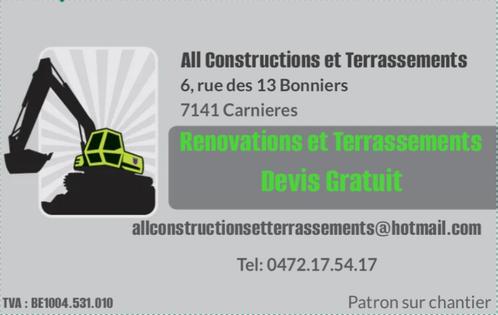 Terrassement, Bricolage & Construction, Bricolage & Rénovation Autre, Neuf, Enlèvement ou Envoi