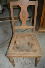 Stoel-bijna antiek, Huis en Inrichting, Stoelen, Ophalen, Gebruikt, Bruin, Eén